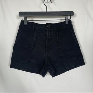 H&M High-rise Shorts Black